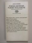 Poesie Amorose Poesie Teologiche Di J Donne Collezione Di Poesia 79 Einaudi 1977