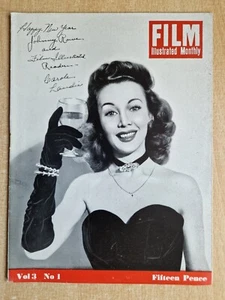 Film Illustrated Monthly Magazine #1 1948 Carole Landis Walt Disney Bette Davis - Picture 1 of 8