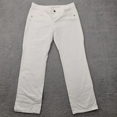 Pantalones de mezclilla para mujer Simply Vera Vera Wang 2 blancos rectos Foto 1 de 4