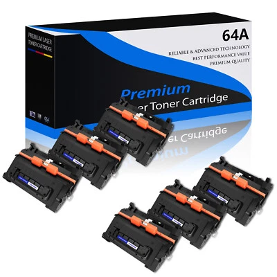 6PC CC364A 64A Toner Cartridge For HP LaserJet P4014 P4014dn P4014n P4015 P4015n - Image 1 of 4