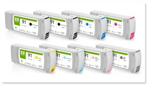 Oferta de cartucho de tinta con tinta pigmentaria para HP91 para HP Designjet Z6100 Z6100ps - Imagen 1 de 20