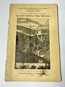 Circular of General Information Glacier National Park Dept. of the Interior 1932 - Bild 1 von 6