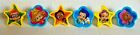 Bakery Crafts Plastic Cupcake Rings Toppers New Lot of 6 "Bubble Guppies" #1