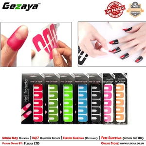 Nail Art Plastic Peel Off Sticker V-Shape Tape Polish Guard Clink Protector Ac - Picture 1 of 5