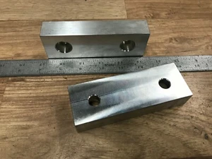 2 PAIR OF USA MADE 5 " ALUM. SOFT VISE JAWS KURT / OTHER  - Picture 1 of 3