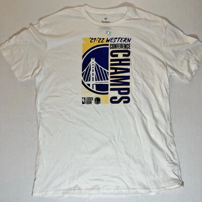 Camiseta Fanatics Golden State Warriors XL Para Hombre Blanca 21-22 Campeones Vestuario Foto 1 de 4