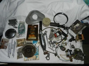 Vintage 1970's & Up Honda Harley Motorcycle Various Parts Lot Some New - Picture 1 of 10