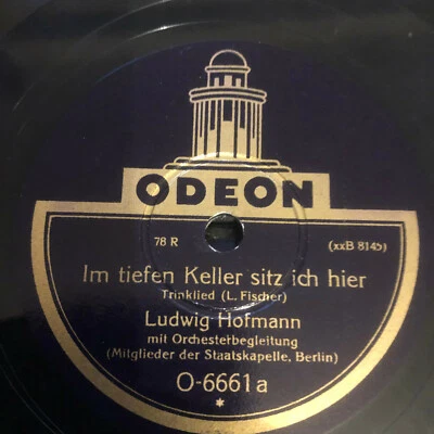 Im tiefen Keller sitz ich hier Die lustigen Weiber von Windsor - 78 RPM - Bild 1 von 2