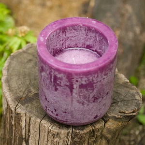 Kerzentopf 'Lila' - 50 Stunden Brenndauer Windlicht Garten Balkon - Bild 1 von 2