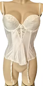 VA BIEN 6363 Corsage Satin & Spitze mit Bügel Gr.80A UK36A Schalen Korsage - Bild 1 von 5