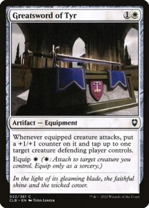 GREATSWORD OF TYR x4 mtg NM-M Commander Legends Baldurs Gate 4 Common - Picture 1 of 1