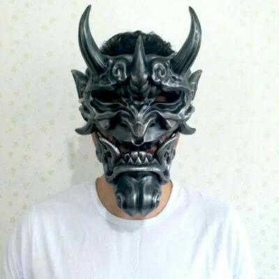 Máscara japonesa Hannya Noh Kabuki Diablo Demonio Oni Samurai Halloween Juegos con disfraces Prajna Foto 1 de 4