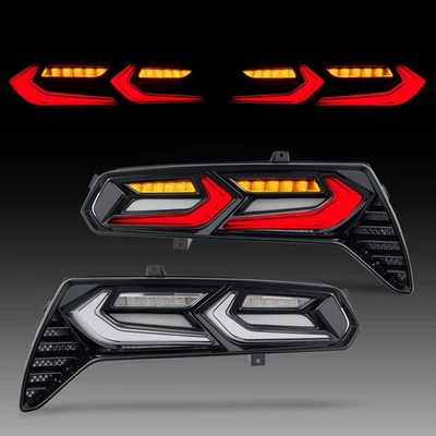 Tail Lights for 2014-2019 Chevy Corvette C7 LED Sequential Turn Signals LH + RH - Изображение 1 из 4