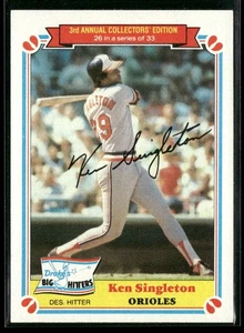1983 Topps Drake's Big Hitters #26 Ken Singleton Baltimore Orioles - Picture 1 of 2