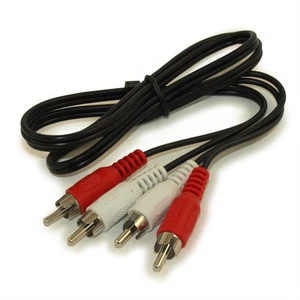 3ft 2 Wire RCA Audio Cables Male/Male (General Duty) - Picture 1 of 2
