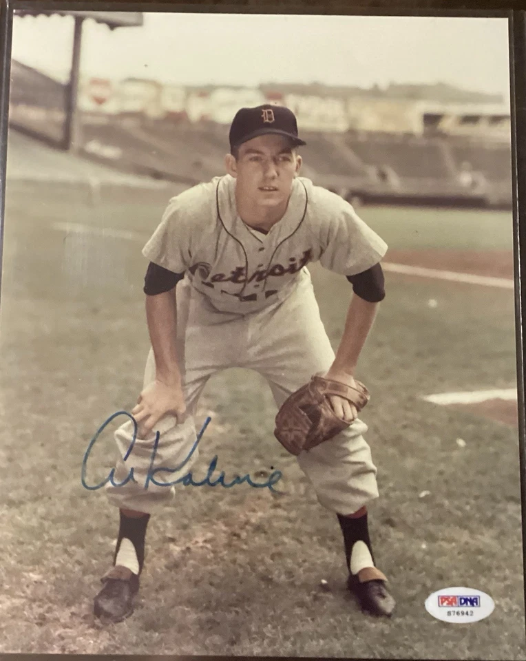 Al Kaline Signed Photo With COA PSA - Image 1 of 2