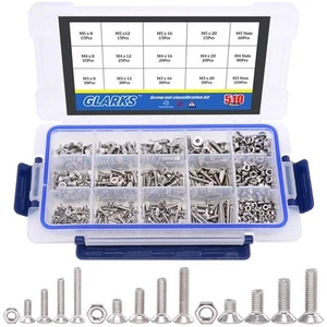 Tapa de enchufe avellanada de cabeza plana de acero inoxidable métrica M3 M4 M5 304 510 piezas B... - Imagen 1 de 6
