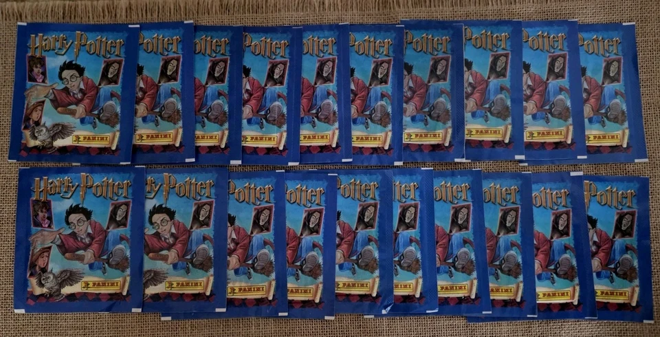 Harry Potter Panini Philosopher’s Stone 2001 paquete de pegatinas "ilustradas" sin abrir Foto 1 de 4