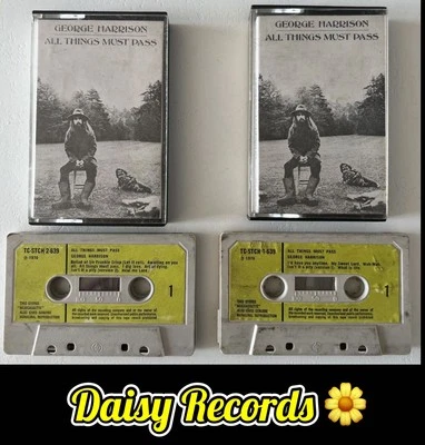 George Harrison - All Things Must Pass 1st UK Cassette w/Green Paper Labels VG+ - Image 1 of 4