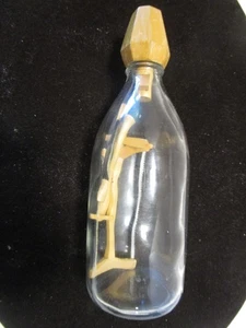 Antique Folk Art in a bottle Puzzle Whimsey Bottle Carpentry tools Dated 1901's - Picture 1 of 11