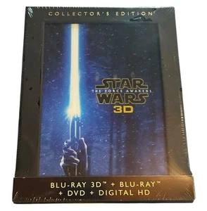 Star Wars: The Force Awakens 3D/Blu-ray/DVD Collector's Edition NEW (Episode 7) - Picture 1 of 9