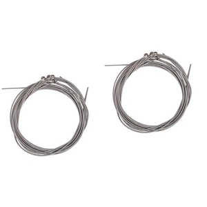 8 Pcs Steel Bass String Flatwound Bass Strings Guitar Strings - Picture 1 of 12