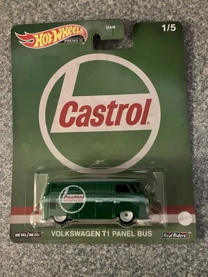 Hot Wheels Premium 2023 - Castrol Volkswagen T1 Panel Bus 1/5 Foto 1 de 3