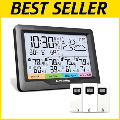 Digital Atomic Clock Weather Station with Large Display & Forecast Functionality - Image 1 of 4