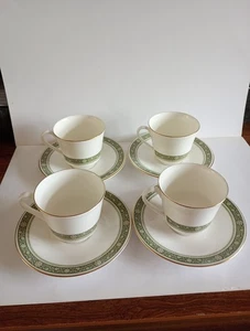 Royal Doulton 'Rondelay' Set of 4 Tea Cups and Saucers. 2 Sets Available. VGC. - Picture 1 of 10