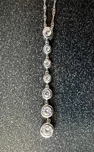 Bella Luce 2.75ctw CZ Y-Drop Necklace Sterling Silver 12" Twisted Chain - Picture 1 of 11