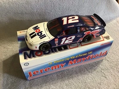 1998 Action JEREMY MAYFIELD #12 Mobil 1 Pocono 1st Win Ford 1/24 Diecast B - Image 1 of 4