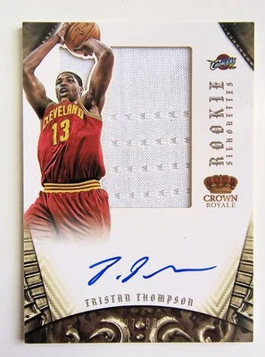 TRISTAN THOMPSON Jersey Auto Card #97/99 2012 Panini Preferred Rookie Silhouette - Image 1 of 2
