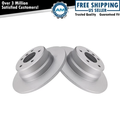 Rear Brake Rotors Set Solid For 2000-2006 BMW X5 - Image 1 of 4