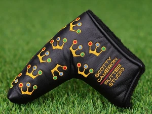 Scotty Cameron 2002 Black "MINI CROWNS" Titleist Blade Putter Headcover - Picture 1 of 3