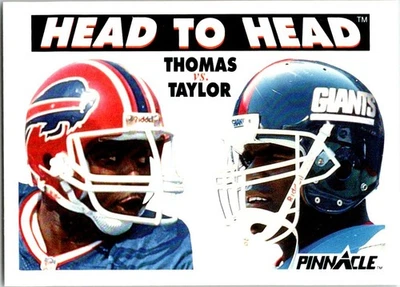 1991 Pinnacle #354 Thurman Thomas / Lawrence Taylor HH - Image 1 of 2