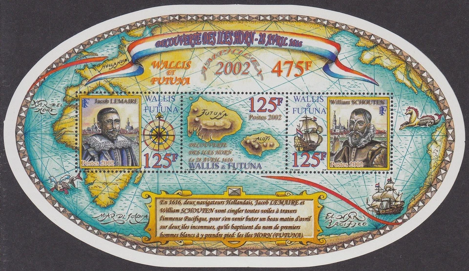 Discovery of Futuna MS Wallis and Futuna 2002 MNH SG#MS806a MI#Block 11 Sc#558d - image 1 of 1