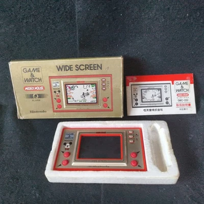 Vintage Nintendo Game & Watch Mickey Mouse. Portable Jeu,W/ Manuel,Boîte,Actif - Photo 1/4