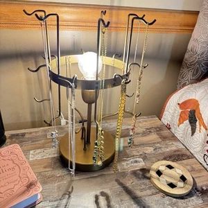 MacKenzie-Childs Brass Table Lamp Rare Industrial Retro Steampunk Metal Exposed - Picture 1 of 17
