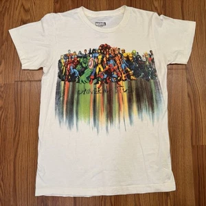 Camiseta Marvel Comics Universal Studio Heroes & Villains Adulto Marfil Para Hombre Pequeña - Imagen 1 de 7