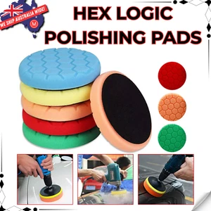 Hex Logic Sponge Buffing Polishing Pads for Polisher 5pc/set 5"(125mm)/6"(150mm) - Picture 1 of 9