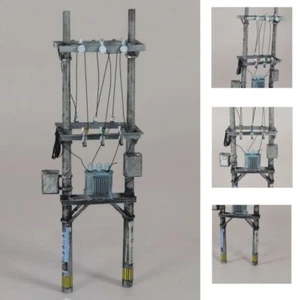 1/64 Diorama Outdoor Strommast Trafo Modell Stadt Eisenbahn Szene Requisitenmodelle - Bild 1 von 33