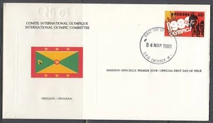 Grenada Scott 981 IOC FDC - 1980 Olympic Summer Games - Picture 1 of 1