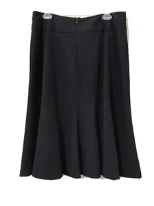 Larry Levine Women's 10 A Line black  Black Polyester Rayon blend Skirt - Picture 1 of 9