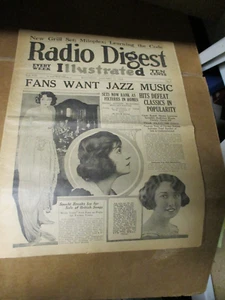 Radio Digest Illustrated Weekly Magazine January 12, 1924 Vintage ads A570 PB - Foto 1 di 3