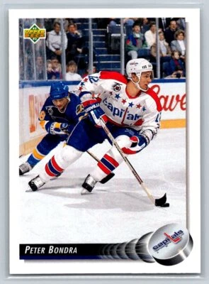 1992-93 Upper Deck #115 Peter Bondra Washington Capitals Hockey Card - Image 1 of 2