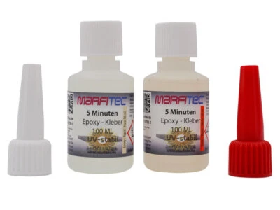 Marfitec 5-Minuten-Epoxy UV beständig100ml (Epoxidharz 50ml, Epoxidhärter 50ml) - Bild 1 von 3