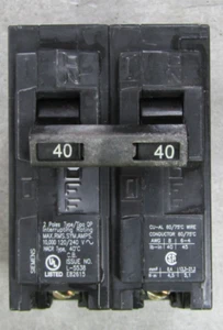 😏 INTERRUPTOR DE CIRCUITO ENCHUFABLE SIEMENS 40 AMP 120/240 VAC 2 POLOS Q240 - Imagen 1 de 8