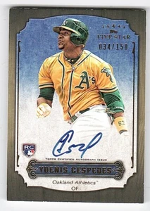 2012 Topps Five Star Active Autograph Yoenis Cespedes Rookie Auto #/150 - Picture 1 of 2
