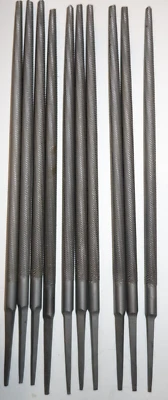 10 x Vintage Round Bastard Hand File 8" - 79-398500 Files - Image 1 of 4