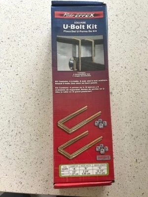 Molas quadradas de folha de montagem Ride Effex 13-1211A parafuso em U 1/2" x 2-3/4" x 12-1/4"  - Imagem 1 de 2